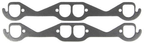 MAHLE Original Header and Exhaust Manifold Gaskets MS19985 CHEVROLET V8 SMALL BLOCK 302, 327, 350, 400 Engines Edelbrock Preformer, Brodix Track 1 similar D-Port heads with stock 6 b
