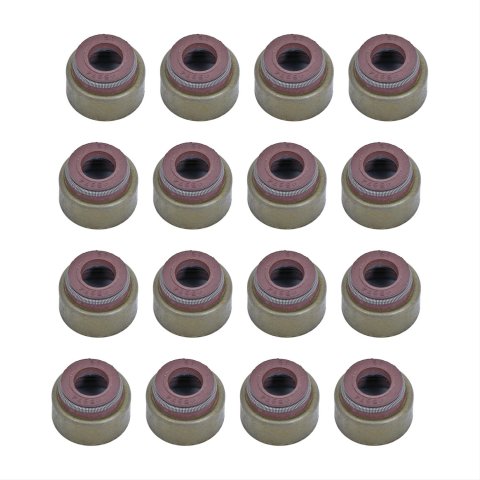 Mahle Original Valve Stem Seals SS45974 Seals, Positive Stop, Rubber, Chevrolet, GMC, Hummer, Duramax, Set of 16