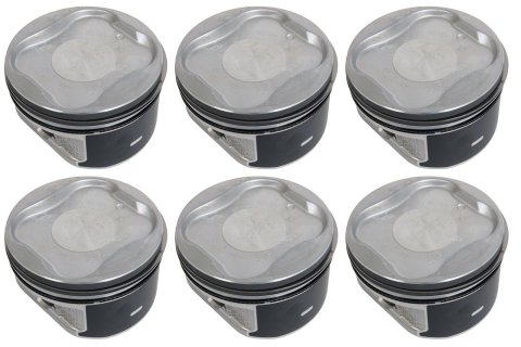 Mahle Original OE Replacement Pistons 224-3894WR-0.50MM Pistons, Cast, Dish, Toyota, Set of 6