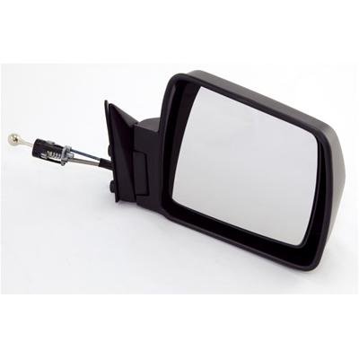 OMIX-ADA Mirrors for 1984-1996 CHEROKEE - 12035.1 Side View Mirror, Replacement, Remote Manual, Black Composite Housing, Passenger Side, Jeep, Each