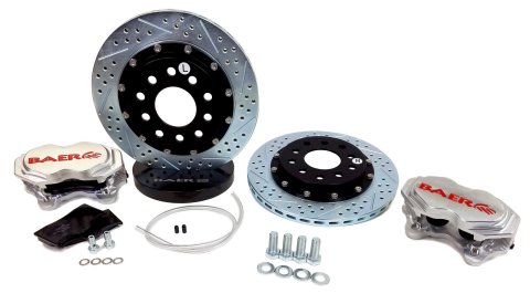 Baer Brakes SS4+ Disc Brake Systems 4262695C Kit, Rear, Drag Race, 11.62 in. Dia,, 4 Piston, Clear Powdercoated, Kit