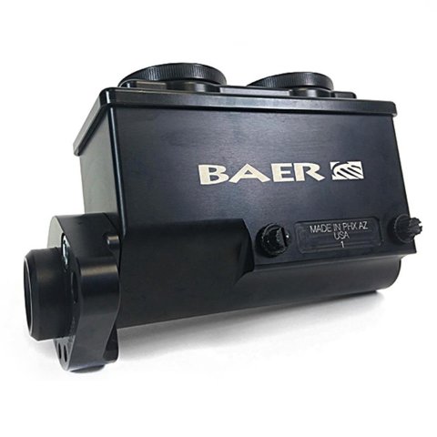 Baer Brakes Remaster Master Cylinders 6801298RP Cylinder, Remaster, Billet Aluminum, Black Anodized, 0.937 in. Bore, Passenger Side Ports, Mopar, Each