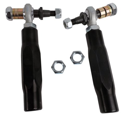 Baer Brakes Tracker Tie Rod Ends for 1967-1969 FAIRLANE, MUSTANG - 3261002 Bump Steer Adjusters, Aluminum Sleeve, Black, Adjustable, Ford, Kit