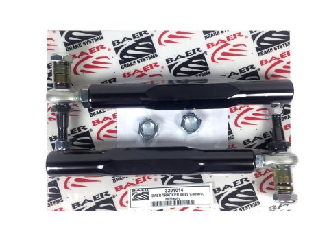 Baer Brakes Tracker Tie Rod Ends 3301014 Bump Steer Adjusters, Aluminum Sleeve, Black, Adjustable, GM, Kit