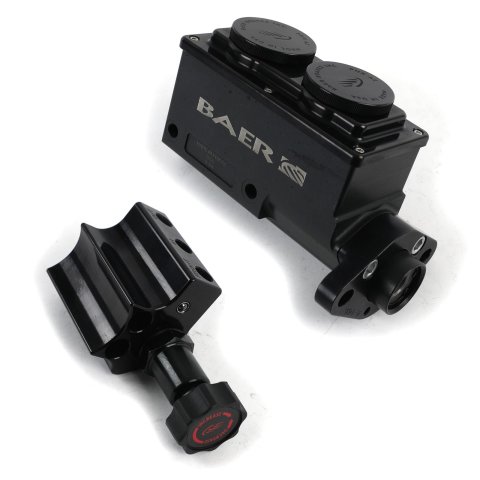 Baer Brakes Master Cylinders 6805205 Cylinder, Adjustable Proportioning Valve, Black Anodized, 1 1/8 in. bore, Left Port, GM, Ford, Kit