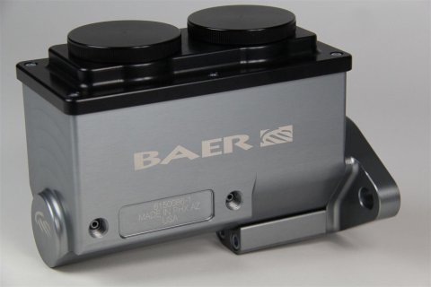 Baer Brakes Remaster Master Cylinders 6801266RP Cylinder, Remaster, Billet Aluminum, Gray Anodized, 1.125 in. Bore, Passenger Side Ports, Each