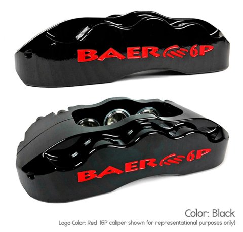 Baer Brakes Claw Pro+ Disc Brake Systems 4302504B Kit, Pro+, Rear, Cross-drilled/Slotted Rotors, 6-piston Black Powdercoated Calipers, Chevy, GMC, Kit