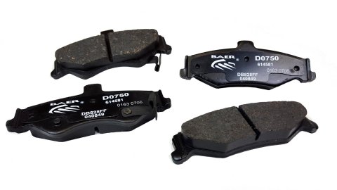 Baer Brakes Claw Ceramic Brake Pads for 1998-2002 CAMARO, FIREBIRD - D0750 Pads, Ceramic, Matrix, Rear, Chevrolet, Pontiac, Set