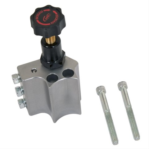 Baer Brakes ReMaster Adjustable Proportioning Valves 2000056LP Valve, Adjustable, Knob Style, Aluminum, Gray, Left Outlets, Each