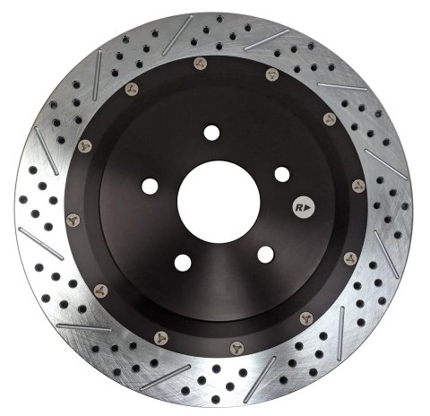 Baer Brakes EradiSpeed+ 1 Brake Rotors 2302049 Rotor, Rear, RWD, 14.00 in. O.D., 356 mm O.D., 5 x 4.75 in., 5 x 120 mm, 1.025 in. Thick, pair