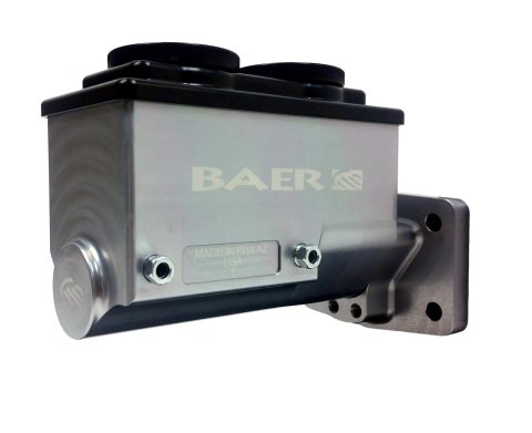 Baer Brakes Remaster Master Cylinders 6801303LP Cylinder, Remaster, Billet Aluminum, Gray Anodized, 1.125 in. Bore, Driver Side Ports, Mopar, Each