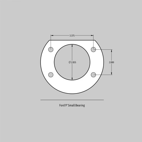 Baer Brakes SS4 Disc Brake Systems 4262654B Kits, Systems, Rear, Cross-drilled/Slotted Rotors, 4-piston Black Calipers, Ford 9 in., Small Ford Flange, RWD, Kit