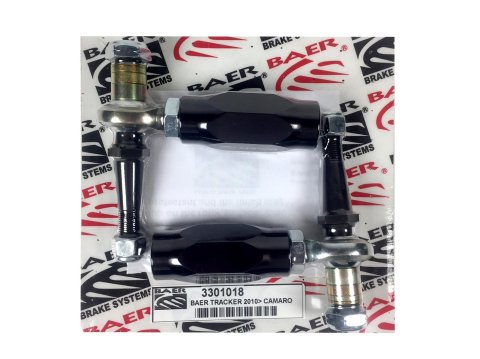 Baer Brakes Tracker Tie Rod Ends 3301018 Bump Steer Kits and Components, Ends, Adjustable, Aluminum, Black, Chevrolet, Kit