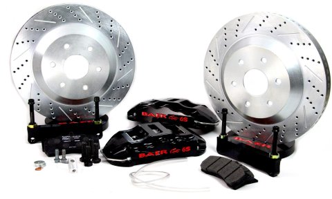 Baer Brakes Claw Extreme+ Disc Brake Systems 4261060B Kits, Extreme Plus Systems, Front, Cross-drilled/Slotted Rotors, 6-piston Black Powdercoated Calipers, Ford, Kit