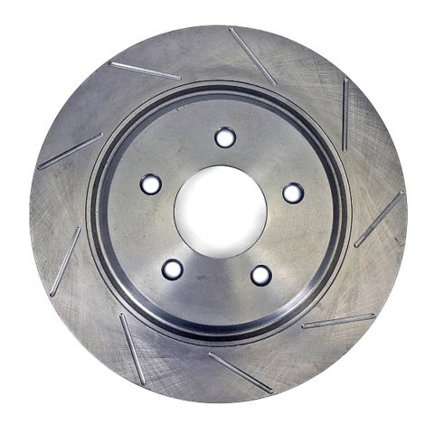 Baer Brakes Replacement Brake Rotors 6910195 Rotor, Replacement, Vented, 2.780 in. Center, Slotted, 11.35 in. OD, 5 x 4.75 in., Iron, Natural, 1-Piece, Left, Each