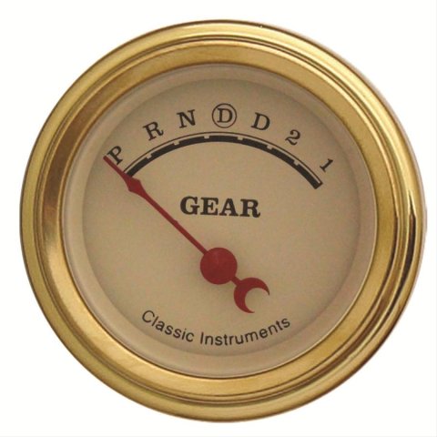 Classic Instruments Gear Selector Gauges VT06GLC Gauge, Vintage, Selector, 2 1/8 in. Diameter, Cream Face, Set