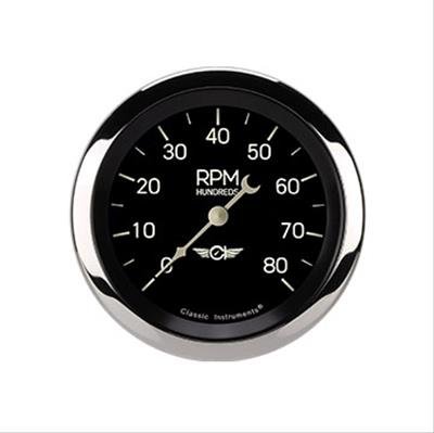 Classic Instruments Series Tachometers CL80SRC Tachometer, CLASSIC SERIES 3" TACH 8000RPM
