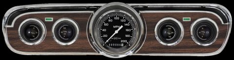 Classic Instruments 1965-66 Mustang Package Gauge Sets MU65AXG00 Kit, AutoCross Gray, Ford, Mustang, 1965-1966, Speedometer, Fuel Level, Oil Pressure, Water Temperature, Voltmeter, Kit