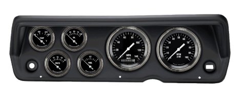 Classic Instruments 1970-76 Plymouth Duster/Demon/Dart Package Gauge Sets for 1970-1976 DART, DUSTER - CDDU70HR01BL Kit, Hot Rod Series, Short Sweep, Direct-Fit w/ Black Insert, Mopar, Duster/Dart, Kit