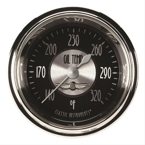Classic Instruments All-American Tradition Series Gauges AT128SHC Oil temperature gauge, AMER TRAD 2" OIL TEMP FULL SWEEP