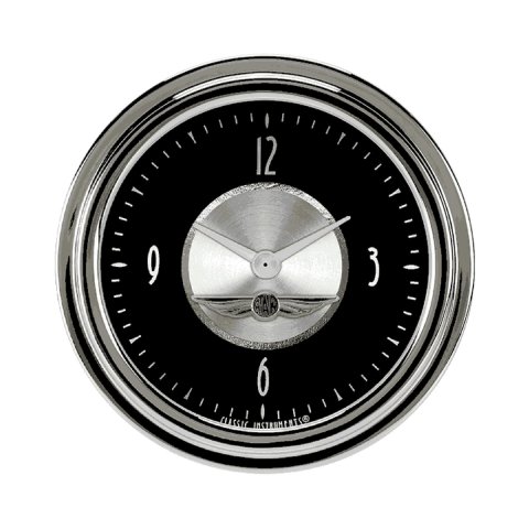 Classic Instruments All-American Tradition Series Gauges AT92SLC Gauge, Analog, Series, Clock, 12 Hour, 2 5/8 in. Diameter, Black Face, Full Sweep, Each