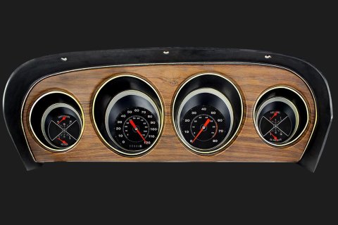 Classic Instruments 1969-70 Mustang Package Gauge Sets for 1969-1970 MUSTANG - MU69OE Kit, Original Style, Direct Fit, Ford, Mustang, 1969-1970, Speedometer, Tachometer, Water Temperature, Fuel Level, Oil Pressure, Voltmeter, Kit