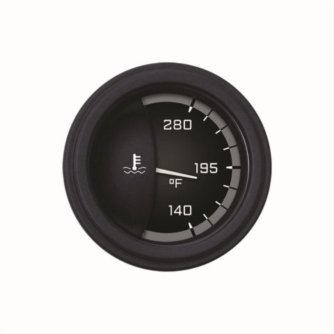 Classic Instruments Auto Cross Gray Series Gauges AX26GBLF Gauge, Series, Water Temperature, 140-280 degrees F, 2 1/8 in., Black/Gray Face, Analog, Electrical