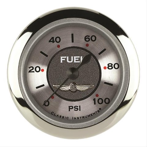 Classic Instruments All-American Series Gauges AW146SRC Fuel Pressure Gauge, ALL AM 2" FUEL PRES 100psi ELECTRIC, FULL SWEEP
