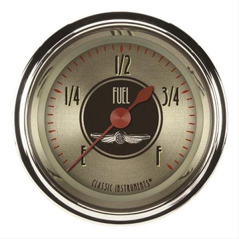 Classic Instruments All-American Nickel Series Gauges AN109SHC Fuel Gauge, AMER NKL 2" FUEL PROGRAMMABLE, FULL SWEEP