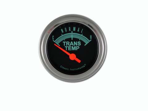Classic Instruments G-Stock Series Gauges GS27SLC Gauge, Series, Transmission Temperature, 140-280 degrees F, 2 1/8 in., Black Face, Analog, Electrical