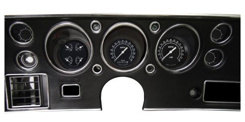 Classic Instruments 1970-72 Chevelle Package Gauge Sets CV70TR Gauges, Traditional Series, Direct Fit, Chevy, Chevelle, SS, 1970-1972, Speedometer, Tachometer, Fuel, Oil Pressure, Water Temperature, Volt, Kit