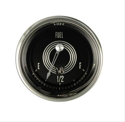 Classic Instruments V8 Speedster Series Gauges V8SR11SHC Gauge, Speedster, Fuel Level, Empty/Full, 75 Ohms/10 Ohms, 2 1/8 in., Analog, Electrical, Each