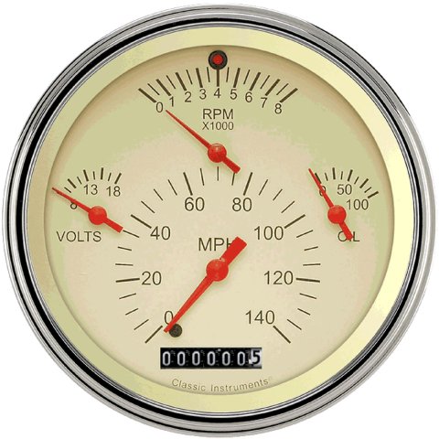Classic Instruments Gauge Kits and Instrument Clusters TE40TSLF