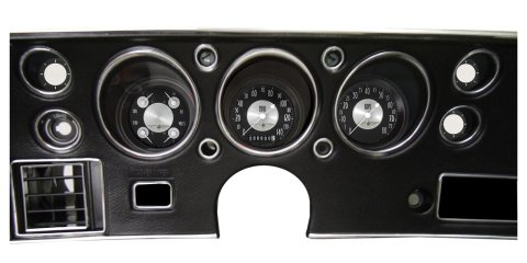 Classic Instruments 1970-72 Chevelle Package Gauge Sets CV70AT Gauges, All American Tradition, Direct Fit, Chevy, Chevelle, SS, 1970-1972, Speedometer, Tachometer, Fuel, Oil Pressure, Water Temperature, Volt, Kit