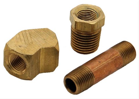 Classic Instruments Oil Pressure Sender Bushing Kits SN57F Installation Kit, Sender, Brass Bushings, Kit