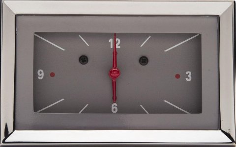 Classic Instruments 1957 Chevy Electric Clocks CH57CLG Gauge, 57 Style, Clock, 12 hours, Rectangular, Gray Face, Analog, Electric, Chevy, Each