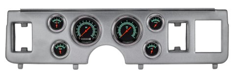 Classic Instruments 1979-86 Ford Mustang Package Gauge Sets CDMU79GS01BA Kit, G-Stock Series, Short Sweep, Direct-Fit w/ Brushed Aluminum Insert, Ford, 1979-1986 Mustang, Kit