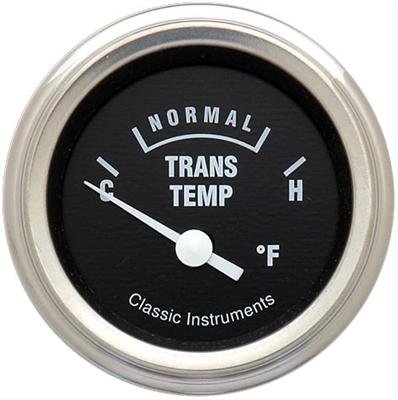 Classic Instruments Hot Rod Series Gauges HR27SLF Gauge, Series, Transmission Temperature, 140-280 degrees F, 2 1/8 in., Black Face, Analog, Electrical