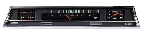 Classic Instruments 1966-67 Chevelle Package Gauge Sets CV66VSB Gauges, Velocity Black, Speedometer, Tachometer, Water Temperature, Fuel Level, Oil Pressure, Voltmeter, Analog, Chevy, Chevelle, El Camino, Kit