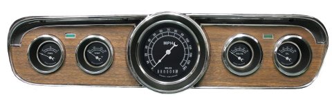 Classic Instruments 1965-66 Mustang Package Gauge Sets MU65TR00 Kit, Traditional Series, Ford, Mustang, 1965-1966, Speedometer, Fuel Level, Oil Pressure, Water Temperature, Voltmeter, Kit