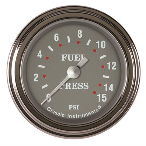 Classic Instruments SG Series Gauges SG145SLF Fuel Pressure Gauge, SERIES 2" FUEL PRS 15psi ELEC, FULL SWEEP