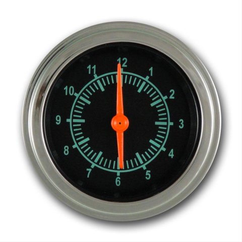 Classic Instruments G-Stock Series Gauges GS90SLC Gauge, Series, Clock, 12 hours, 2 1/8 in., Black Face, Analog, Electrical, Each