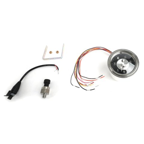 Classic Instruments All-American Tradition Series Gauges AT381SLC Gauge, Analog, Series, Oil Pressure, 0-100 PSI, 2 5/8 in. Diameter, Black Face, Full Sweep, Each