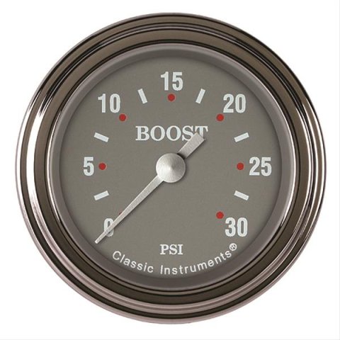 Classic Instruments SG Series Gauges SG142SLF Boost Gauge, SERIES 2" BOOST, 30psi ELECT, FULL SWEEP