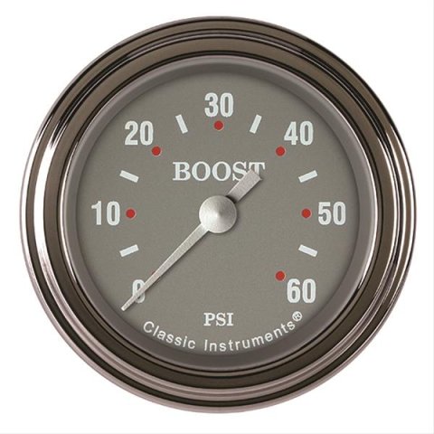 Classic Instruments SG Series Gauges SG143SLF Boost Gauge, SERIES 2" BOOST, 60psi ELECT, FULL SWEEP