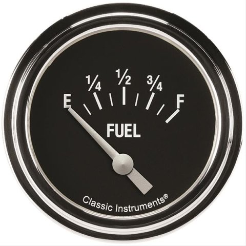 Classic Instruments Hot Rod Series Gauges HR212SLF Gauge, Series, Fuel Level, 0-90ohm, 2 5/8 in., Analog, Electrical, Each