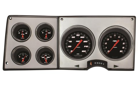 Classic Instruments 1973-87 Chevy/GMC Truck Packages CT73VSB Gauge Kits, Direct Fit Analog, Package Gauge Sets, Velocity, Speedometer, Tach, Water Temperature, Black Face, Chevrolet, GMC, Kit