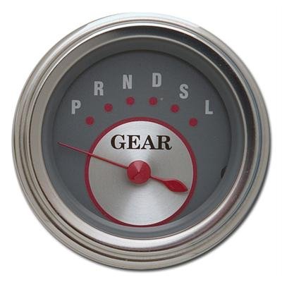 Classic Instruments Gear Selector Gauges SS07SLC Gauge, Selector, Round, Dash Mount, 2 1/8 in., Gray Face, Polished Bezel, without Overdrive, Each