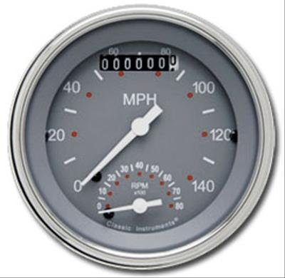 Classic Instruments SG Series Gauge Sets SG20SLF Gauge, Series, Speedometer, Tachometer, Gray Face, Analog, Each