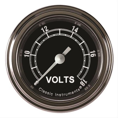 Classic Instruments Traditional Series Gauges TR130SLF Volt Gauge, TRADITIONAL 2" VOLT FULL SWEEP